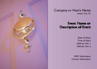 Door Knocker Postcard Invitation-Standard