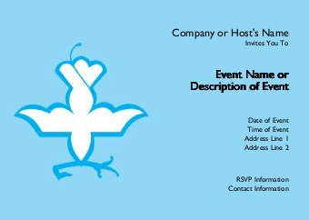 Dove of Peace Postcard Invitation-Standard