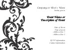 Flirty Swirl Postcard Invitation-Standard