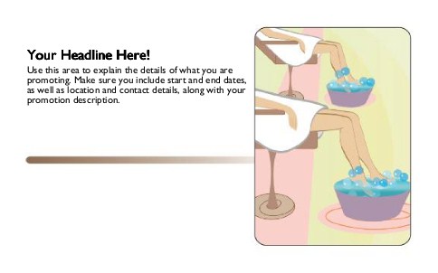 Foot Rest Full Colour Oversized Postcards