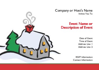 Cosy Inside Postcard Invitation-Standard