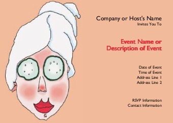 Cucumber Facial Postcard Invitation-Standard