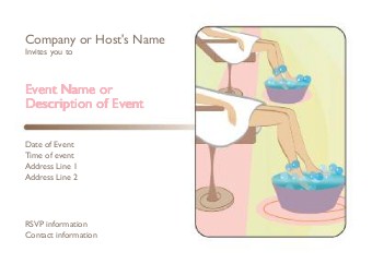 Foot Rest Postcard Invitation-Standard