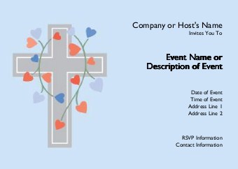 God's Love Grows Postcard Invitation-Standard