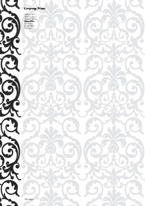 Elegant Lace A4 Recycled Letterhead