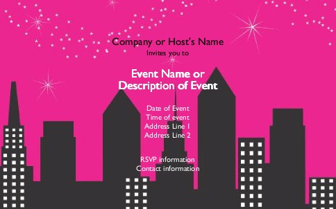 Hen Night Sophisticate Postcard Invitation-Oversized