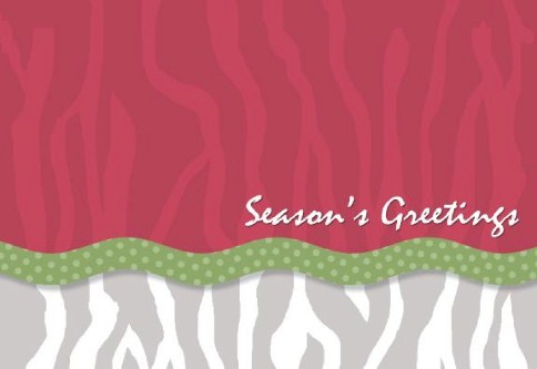 Wild Season's Greetings Personalised Christmas Cards