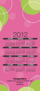 Bubbly Slim Calendar Cards