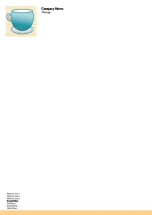 Cup of Kindness A4 Recycled Letterhead