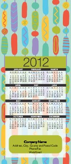 Groovy Year Slim Calendar Cards