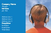 Headphones Recycled Business Cards