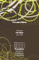 Nature Meets Neon Recycled Business Cards
