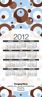 Bubbly Outlook Slim Calendar Cards