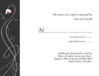 Deco Amour Reply Cards