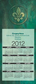 Elegant Emblem Slim Calendar Cards