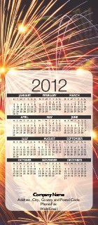 Fireworks Show Slim Calendar Cards
