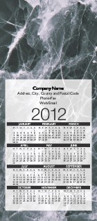 Set in Stone Slim Calendar Cards