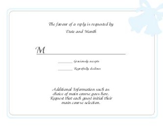 Wedding Bells are Ringing Reply Cards