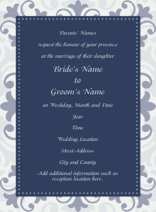 Charming Elegance Wedding Invitations