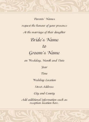 Elegantly Embellished Wedding Invitations