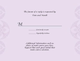 Fresh Blush Reply Cards