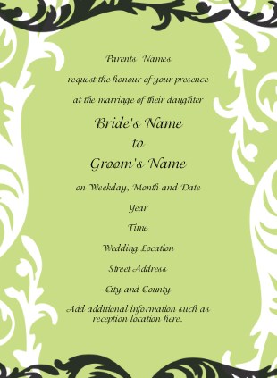 Garden Gate Wedding Invitations
