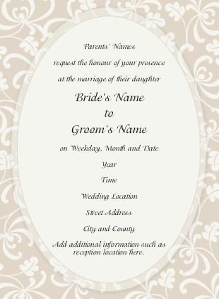 Graceful Foliage Wedding Invitations