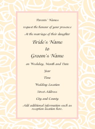 Graceful Garden Wedding Invitations