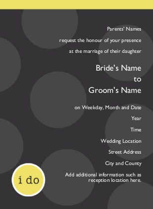 Say I Do Wedding Invitations