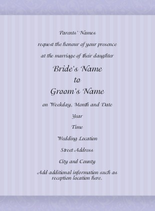 Simply Lace Wedding Invitations