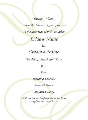 Spring Romance Wedding Invitations