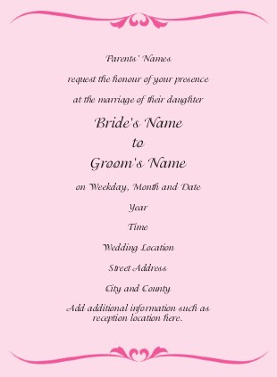 Watermelon Flourish Wedding Invitations
