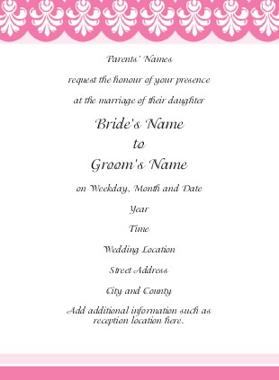 Watermelon Scallops Wedding Invitations