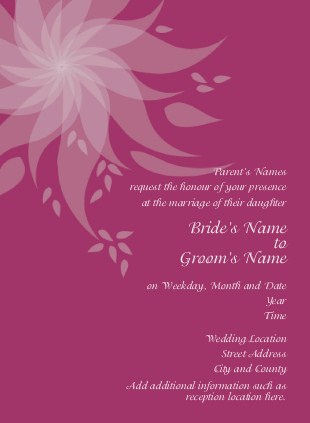 Bursting With Love Wedding Invitations