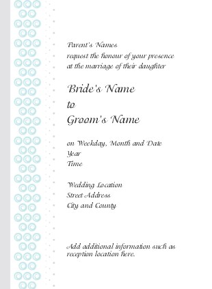 Circles of Love Wedding Invitations