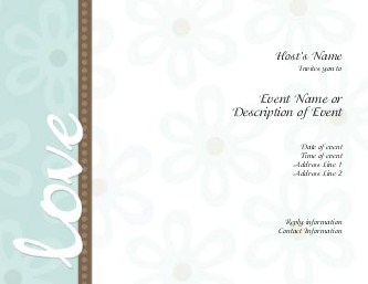 Simple Love Hen Night Invitations