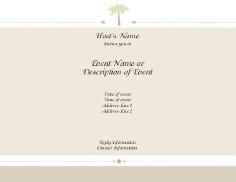 Tropical Breeze Hen Night Invitations