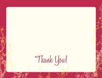 Blooms of Love Wedding Thank You Cards