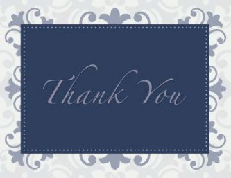 Charming Elegance Wedding Thank You Cards