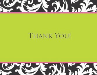 Formal Flair Wedding Thank You Cards