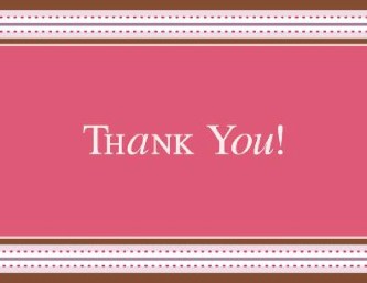 Passion in Pink Wedding Thank You Cards