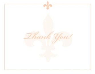 Regal Wedding Wedding Thank You Cards