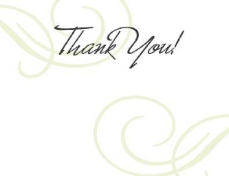 Spring Romance Wedding Thank You Cards