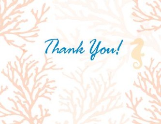 Tropical Tranquility Wedding Thank You Cards