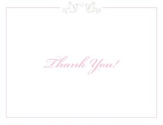 Wedding Doves Wedding Thank You Cards