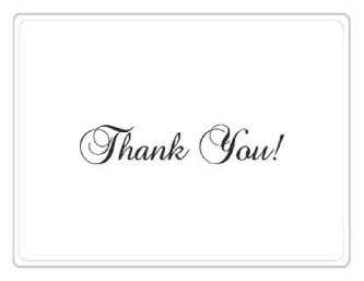 Wedding Simplicity Wedding Thank You Cards