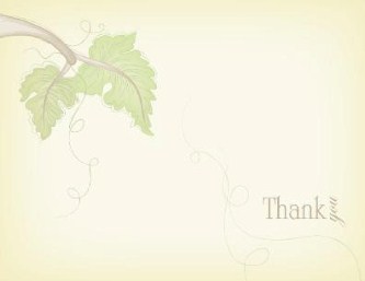 Loving Vines Wedding Thank You Cards