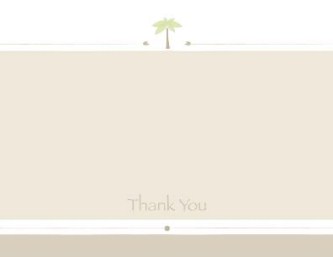 Tropical Breeze Wedding Thank You Cards