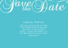 Mayfair Flourish Standard Sized Save the Date Postcards