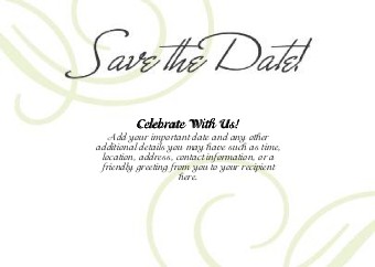 Spring Romance Standard Sized Save the Date Postcards